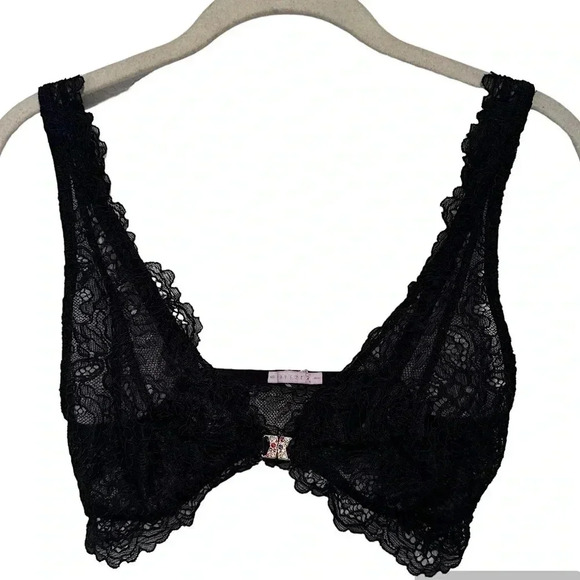 Savage X Fenty Romantic Corded Lace Front-Closure Bralette size S - Picture 1 of 11